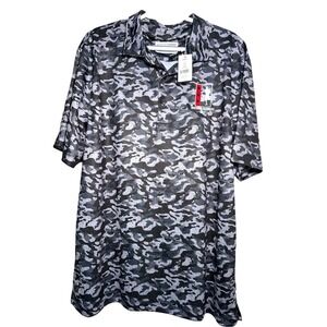 Bermuda Sands Camo Golf Polo L Inspiring Warriors UPF‎ 50 NWT
